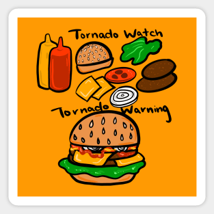 Tornado watch vs Tornado Warning Sticker